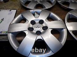 06-10 2006-2010 Hyundai Sonata Set Of 4 Plastic Wheel Rim Covers 6 Spoke