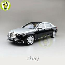 1/18 Norev Benz Maybach S650 2018 Diecast Model Car Toys Boys Gifts Black/Silver