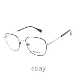 1 Unit New Hurley Semi Matte Gunmetal/Shiny Silver Eyeglass Frame 52-21-140 #732