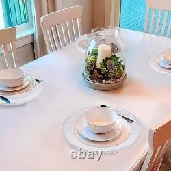 100 pcs clear round charger plates 13 inch plastic dinner decorative c