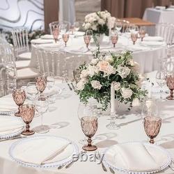 100 pcs clear round charger plates 13 inch plastic dinner decorative c