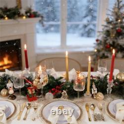100PCS Disposable Plates White with Gold Rim for Christmas Party/Wedding