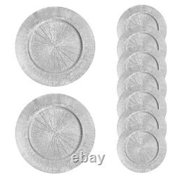 100Pack Bulk Ruffled Rim Charger Plates 13 Disposable Wedding Table Decor