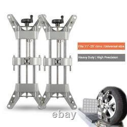 11'' to 25'' Rim 2pcs Wheel Alignment Rack Rim Clamp Mount Car Repair Shop