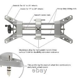 11'' to 25'' Rim 2pcs Wheel Alignment Rack Rim Clamp Mount Car Repair Shop