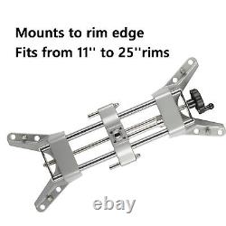 11'' to 25'' Rim 2pcs Wheel Alignment Rack Rim Clamp Mount Rim Mount Rack Tool