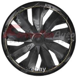14 Set of 4 Hub Caps Wheel Covers Silver Snap On fit R14 Tire & Steel Full Rim