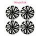 14 Inch 4pcs Wheel Covers Snap On Hubcaps Full Hub Caps Fit R14 Tire Steel Rim