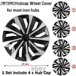 15 Set of 4 Wheel Covers Snap On Hub Caps Fit R15 Tire & Steel Rim For Scion xB