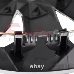 15 Wheel Covers fit R15 Tire & Steel Full Rim Snap On Hub Caps Set of 4 Black