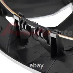 15 Wheel Covers fit R15 Tire & Steel Full Rim Snap On Hub Caps Set of 4 Black