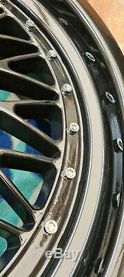 150 x Chrome Silver Plastic Wheel Rivets Nuts Rim Lip Replacement Alloy Stud J5