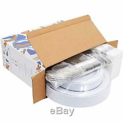 150PCS Silver Plates Rim Plastic With Disposable SilverwareHand Napkins, 25