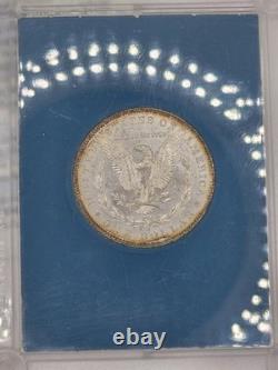 1884-O Morgan Silver Dollar Blue Core Capital Plastic BU Uncirculated Rim Tone