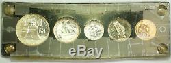 1954 Silver Proof Set with Light Rim Toning in Clear Black Plastic Case