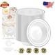 200 Count Silver Rimmed Plastic Bowls 12oz Disposable Dinnerware For Weddings