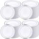 200 Pieces Disposable Plates Plastic Party Plates With Rim Hard Plastic Appet