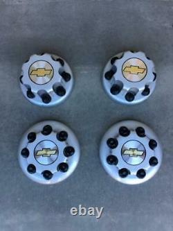 2001-2007 Chevy Silverado 3500 Drw Dually Oem Wheel Rim Center Caps Set