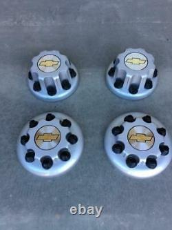 2001-2007 Chevy Silverado 3500 Drw Dually Oem Wheel Rim Center Caps Set