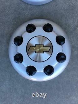 2001-2007 Chevy Silverado 3500 Drw Dually Oem Wheel Rim Center Caps Set