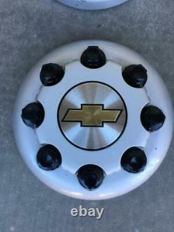 2001-2007 Chevy Silverado 3500 Drw Dually Oem Wheel Rim Center Caps Set