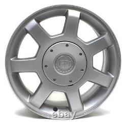 2003-2004 Cadillac CTS # 4567 Silver Center Caps 16 7 Spoke Rim 9594176 SET/4