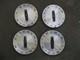 2003-2008 Lincoln Navigator Center Caps Set Of 4 Silver 2l74-1a096-ad