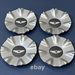 2009-2014 Hyundai Genesis # 70785 Wheel Wing Logo 14 Spoke Rim Center Caps SET/4