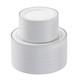 200pcs Silver Plastic Plates Set, 100 10.25 Inch Dinner Plates And 100 7.5 In