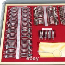 266pcs Optical Trial Lens Set Plastic Rim Plastic Frame Aluminum Case