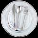 30-180 People Wedding Plastic Dinner Salad Plates Heavyweight Silverware 9 & 7