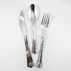 30-180 People Wedding Plastic Dinner Salad Plates Heavyweight Silverware 9 & 7