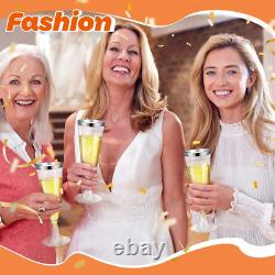 300 Pcs Plastic Champagne Flutes Bulk, 4.5 Oz Clear Disposable Champagne Flutes
