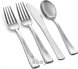 350 Piece Silver Dinnerware Set 50 Guest Rim 350 Piece