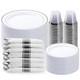 350pcs Silver Plastic Dinnerware Set, Disposable Party Plates For 50 Guests