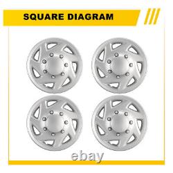 4 For E350 E450 Econoline Van 16 Full Wheel Covers Hub Caps Rim Simulators Hubs