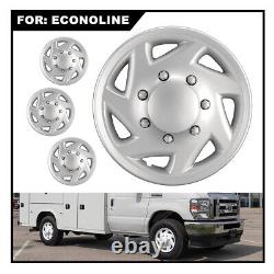 4 For E350 E450 Econoline Van 16 Full Wheel Covers Hub Caps Rim Simulators Hubs