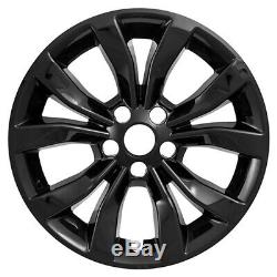 4 Gloss Black 17 Wheel Skins Hub Caps Full Rim Covers for 2015-2018 Chrysler 30