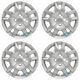 4 New 16 Silver Bolt On Hubcaps Rim Wheel Covers For 2007-2012 Nissan Sentra