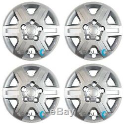 4 NEW 16 Silver Bolt On Hubcaps Rim Wheel Covers for 2008-2016 Caravan Journey