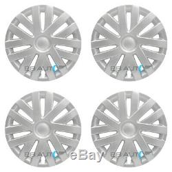 4 NEW 16 Silver Hubcaps Rim Wheel Covers SET for 2010-2014 VOLKSWAGEN VW JETTA