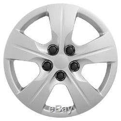 4 New 15 Bolt On Wheel Covers Hub Caps fit Steel Rim for 2016-2018 Chevy Cruze