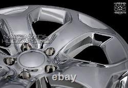 4 New 2011-2014 Ford Edge SEL SE 18 Chrome Wheel Skins Hub Caps Full Rim Covers