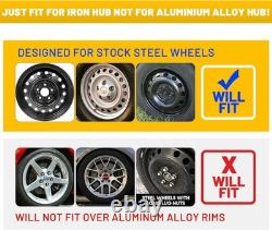 4-Pack 16-Inch Wheel Rim Covers Fits Most Vehicles, Easy Install