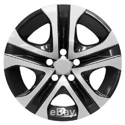 4 Silver & Black 17 Hub Caps Full Rim R17 Wheel Covers for 2013-2018 Toyota Rav