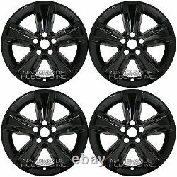 4 fit Dodge Charger 2015 16 17 18 Black 18 Wheel Skins Hub Caps Full Rim Covers