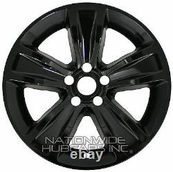 4 fit Dodge Charger 2015 16 17 18 Black 18 Wheel Skins Hub Caps Full Rim Covers