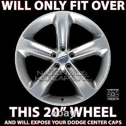 4 fits Dodge Challenger 2014-2017 Black 20 Wheel Skins Hub Caps Full Rim Covers