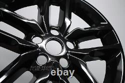 4 fits Dodge Durango GT R/T 2021-2023 Black 20 Wheel Skins Hub Caps Rim Covers