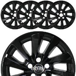 4 fits Toyota Camry LE 2021-2023 Black 17 Wheel Skins Full Rim Covers Hub Caps